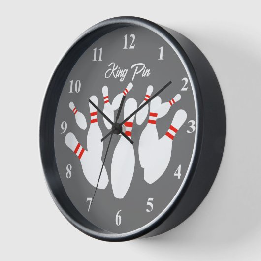 ボーリング路打ち抜き壁時計とカスタム文字 壁時計 (傾斜)