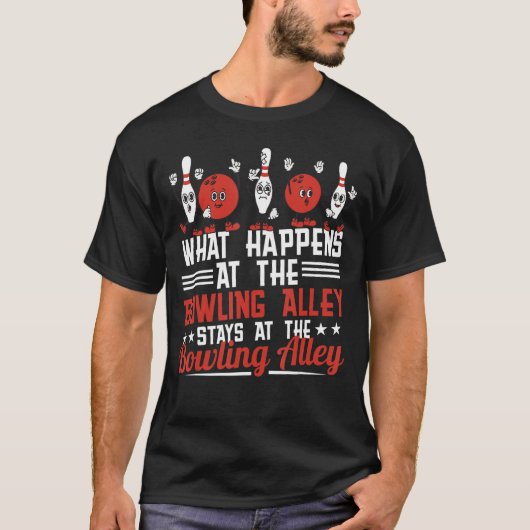 ボーリング路趣味ボーリング選手 Tシャツ (正面)