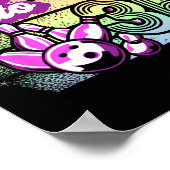 ボーリング転がパーティーの36へのボーリング誕生日 ポスター (角)