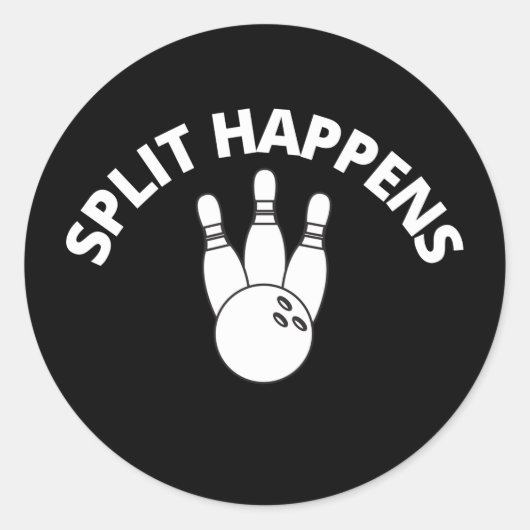 ボーリング遊スポーツを友達と分ける ラウンドシール (正面)