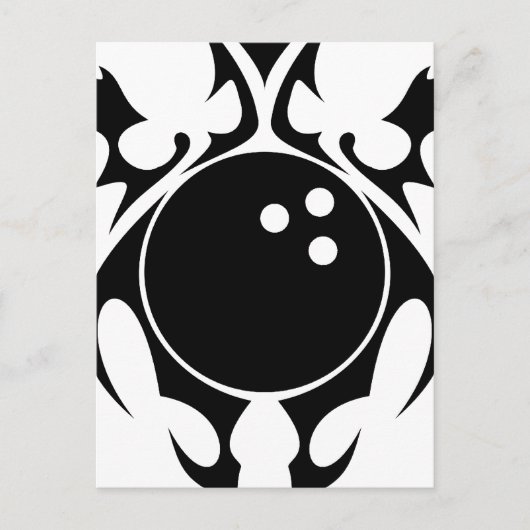 ボーリング部族的な ポストカード (正面)