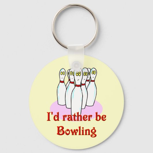 ボーリング鍵 キーホルダー (正面)