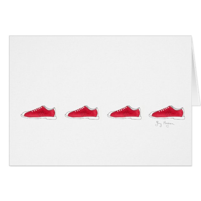 ボーリング靴カード (正面横)