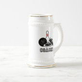 ボーリング靴、球およびPin: コーチ ビールジョッキ (正面右)