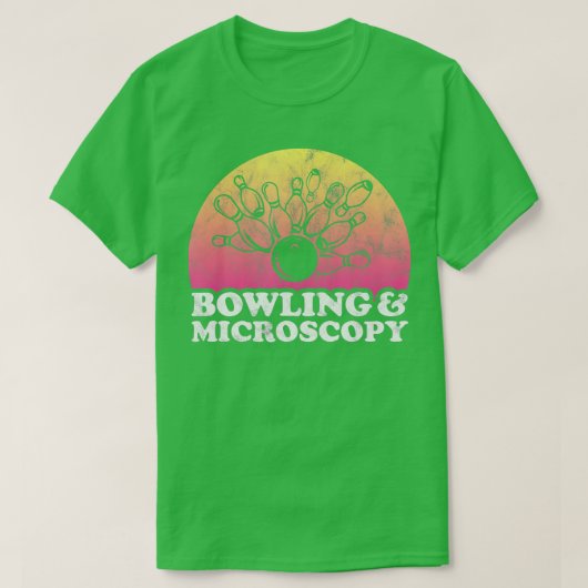 ボーリング顕微鏡 Tシャツ (デザイン正面)