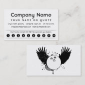 ボーリング顧客の評価カード ロイヤリティカード (正面/裏面)