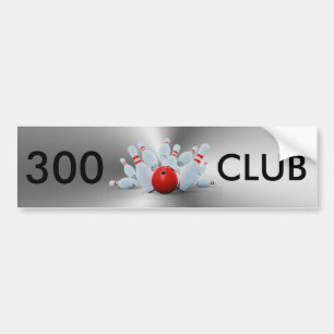 ボーリング300クラブ バンパーステッカー