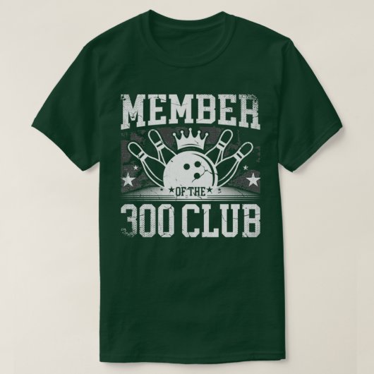 ボーリング300クラブT会員 Tシャツ (デザイン正面)