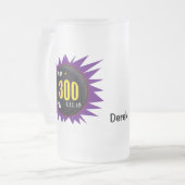 ボーリング300ゲーム,ボーリングボールアートと紫, フロストグラスビールジョッキ (正面左)