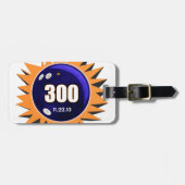 ボーリング300ゲーム – ボーリングボールバッグ, ラゲッジタグ (正面横)