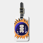 ボーリング300ゲーム – ボーリングボールバッグ, ラゲッジタグ (正面縦)