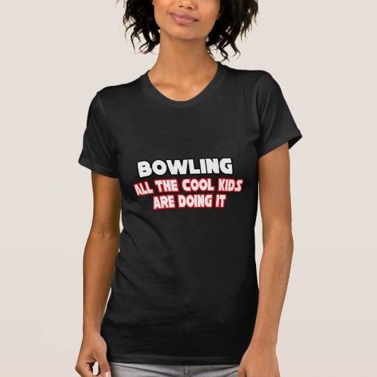 ボーリング...クール子供 Tシャツ (正面)