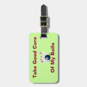 ボーリング・グリーンの黄色く赤くパーソナライズなバッグのラベル ラゲッジタグ (正面縦)