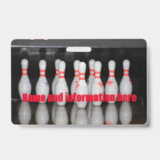 ボーリング バッジ (表面)