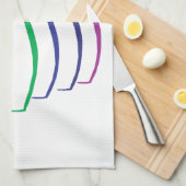 ボーリング・ピン キッチンタオル (四つ折り)