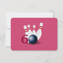 ボーリング、ボウリングをする人、 クリケットの投手60誕生日招待状。 招待状
