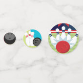 ボーリング・ボールおよびボーリング・ピン コンフェッティ (正面)