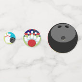 ボーリング・ボールおよびボーリング・ピン コンフェッティ (裏面)