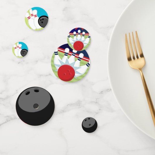 ボーリング・ボールおよびボーリング・ピン コンフェッティ (グループ)