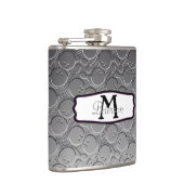 ボーリング・ボールのChromの一見パターンPersonalizable フラスク (右)