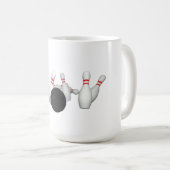 ボーリング・ボール及びピン: 3Dモデル: コーヒーマグカップ (正面右)