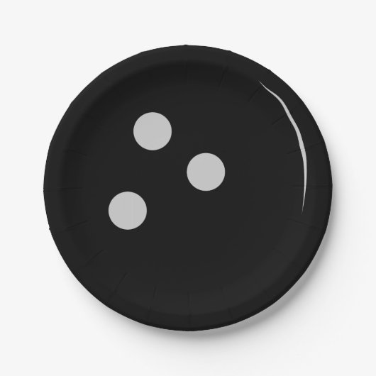 ボーリング・ボール ペーパープレート (正面)