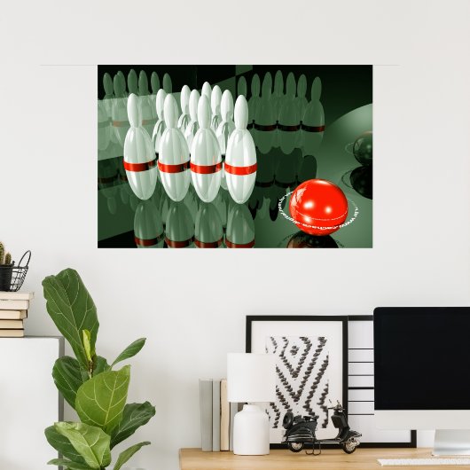 ボーリング ポスター (ホームオフィス)