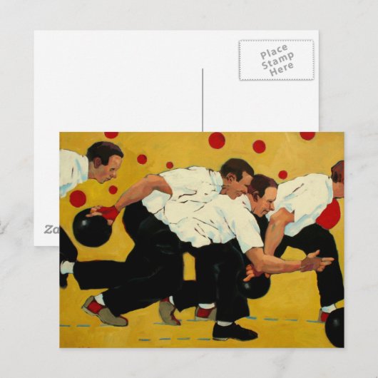 ボーリング ポストカード (正面/裏面)