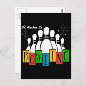 ボーリング ポストカード (正面/裏面)