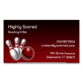 ボーリング マグネット名刺 (正面)