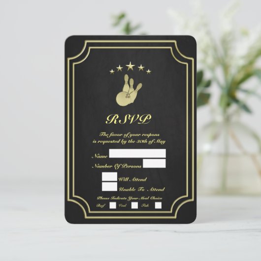 ボーリング 出欠カード (スタンド正面)