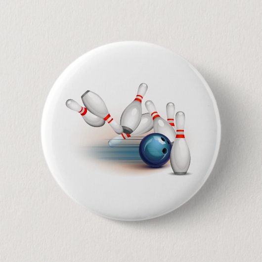 ボーリング 缶バッジ (正面)