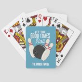 ボーリング – 良い時を過転がごす-ヴィンテージデザイン トランプ (裏面)