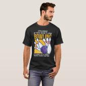 ボーリング-頭が切れるピープルホビー Tシャツ (正面フル)