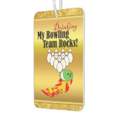 ボーリング/飲みチームのロック カーエアーフレッシュナー (左)