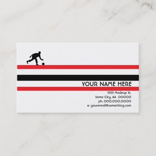 ボーリング: air star 名刺 (正面)