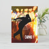 ボーリング(Strike Explosion招待状) 招待状 (スタンド正面)