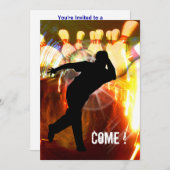 ボーリング(Strike Explosion招待状) 招待状 (正面/裏面)