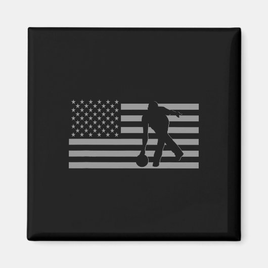 ボーリングTシャツ – アメリカボーリング マグネット (正面)
