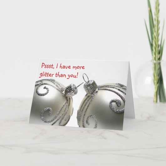 ボールおもしろいに関するクリスマスカード シーズンカード (正面)