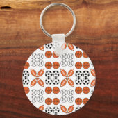 ボールおもしろいパターン キーホルダー (正面)