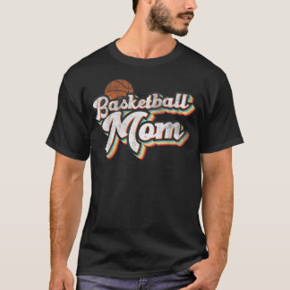 ボールおもしろいママSportファミリーバスケットボールMom Tシャツ