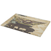 ボールおよびドラゴンのデザインのアジアタペストリー カッティングボード (角)