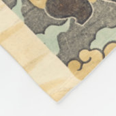 ボールおよびドラゴンのデザインのアジアタペストリー フリースブランケット (角)