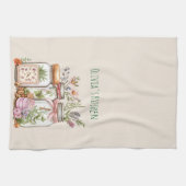 ボールお洒落ジャー水色 キッチンタオル (横)