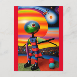 ボールがシュールレアリズムを落とすのを待つ ポストカード