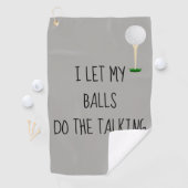 ボールが喋れるゴルフタオルおもしろい ゴルフタオル (インサイチュ)