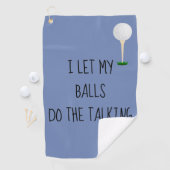 ボールが喋れるゴルフタオルおもしろい ゴルフタオル (インサイチュ)