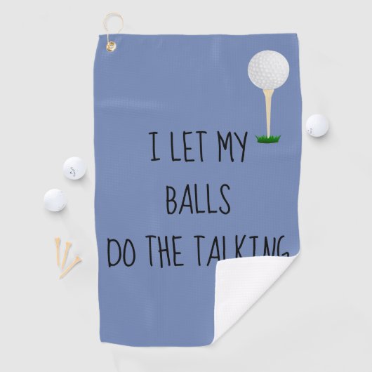 ボールが喋れるゴルフタオルおもしろい ゴルフタオル (インサイチュ)