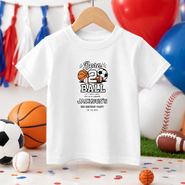 ボールが大好きな赤ちゃんの2歳の誕生日パーティーにぴったり ベビーTシャツ